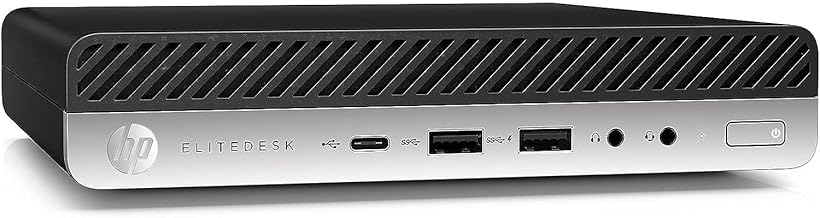 HP EliteDesk 800 G4 Mini Tiny Business PC, Intel Hexa-Core i5-8500T up to 3.5GHz, 16GB DDR4 RAM, 256GB NVMe SSD, Dual Monitor Support, WiFi, Bluetooth, HDMI, DisplayPort, Win11 Pro 64-bit (Renewed)