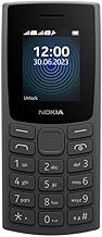 Nokia 105 4G | Dual SIM | GSM Unlocked Mobile Phone | Volte | Charcoal | International Version | Not AT&T/Cricket/Verizon Compatible