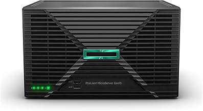 ProLiant MicroServer Gen11 Tower Server w/one Intel Xeon E-2434 Processor, 4-core 32GB‑U 4LFF‑NHP 4TB HDD 180W External PS (HPE Smart Choice P74440-005)