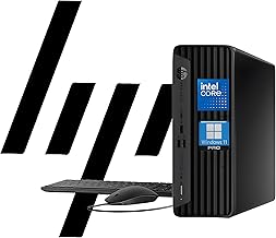 ProDesk 400 G9 SFF Business Desktop Computer, Intel CPU, 32GB RAM, 1TB PCle SSD, Dual 4K Display Support, USB-C, HDMl, RJ-45, Wi-Fi, Wired Keyboard & Mouse, Windows 11 Pro