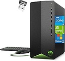 Pavilion Tower Desktop Computer, Intel Hexa-Core i5-10400F (Beat i7-8700), 16GB DDR4 RAM, 1TB PCIe SSD, GeForce GT 610 2GB, USB WiFi Adapter, RJ-45, Type-C, HDMI, VGA, Windows 11 Pro, WE/PGPY