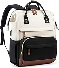 LOVEVOOK Laptop Backpack for Women, 15.6 Inch Work Business Backpacks Purse with USB Port, Large Capacity Nurse Bag College Bookbag for School, Waterproof Casual Daypack for Travel