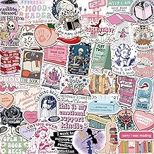 150 PCS Romance Book Stickers for Kindle, Holographic Bookish Sticker Pack Reading Booktok Glitter Vinyl Decals for Laptop Ebook Readers Water Bottles Journal Scrapbook Waterproof