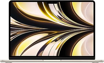 2022 Apple MacBook Air Laptop with M2 chip (13.6-inch, 8GB RAM, 256GB SSD Storage) Starlight (Renewed)