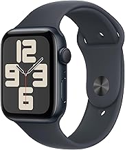 Watch SE (2nd Gen) [GPS 44mm] Smartwatch with Midnight Aluminum Case with Midnight Sport Band M/L. Fitness and Sleep Trackers, Crash Detection, Heart Rate Monitor, Retina Display