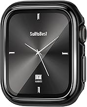 Metal Case Compatible with Apple Watch Series 6 5 4 SE 40mm with Screen Protector, Elegant Shimmering Metal Bumper Luxe Protection for Women‘s iWatch 40 mm